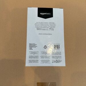 AmazonBasics Ultra Thin Indoor TV Antenna - 35 mile range